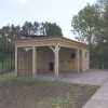 LANDELIJK CARPORT MET PLAT DAK